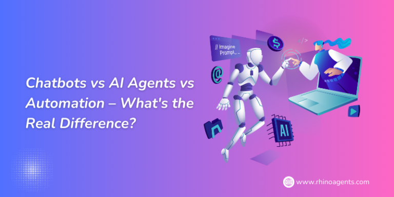 Chatbots vs AI Agents vs Automation – What's the Real Difference?