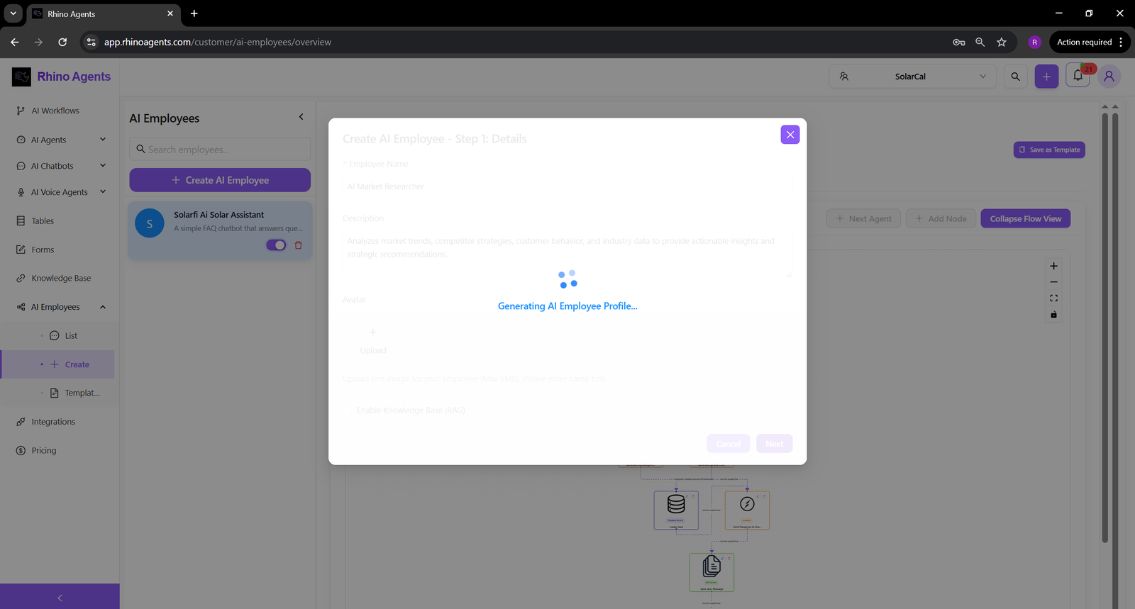 AI Employee Profile Creation