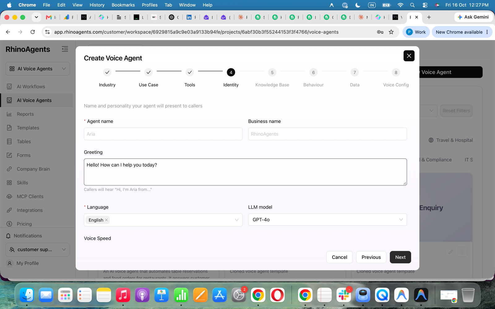 Configure Agent Identity and LLM